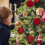 Christmas Tree Ornament Set Brown Flock Balls 10cm 2 pcs 5
