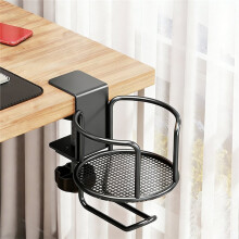 2in1 Desk Cup Holder with Headphone Hanger Holder, Anti-Spill Cup Holde Hook Suitable for Coffee Mup