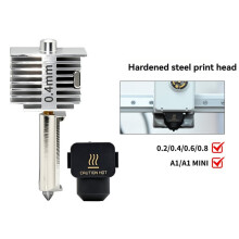3D Printer Part Hotend Kit for A1 A1 Fast Speed Hot End Assembly Hardened Steel Nozzle 0.2mm