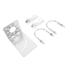 Antennenmastklemme aus Edelstahl mit U-Bolzen, silberfarben, 3–3,5 cm