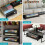 2-Pack Under Bed Storage Boxes with Wheels, Clear Lid and 5