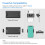 2D  Barcode Scanner Wireless Back Clip- Phone Bar Code Scanner Adjustable for 1D QR PDF417 Code Reader 5