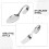 Stainless Steel Fork and Spoon Set Curved Handle 2 Pieces 7