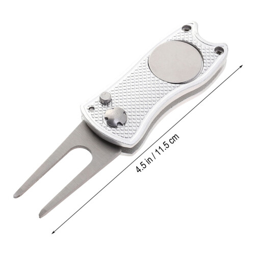 Stainless Steel Foldable Divot Tool with Ball Marker 1