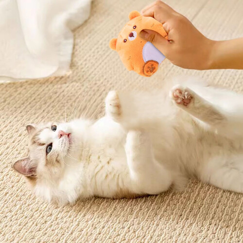 Crinkle Stuffed Cat Toy for Cats PP Fill 1 Piece 2