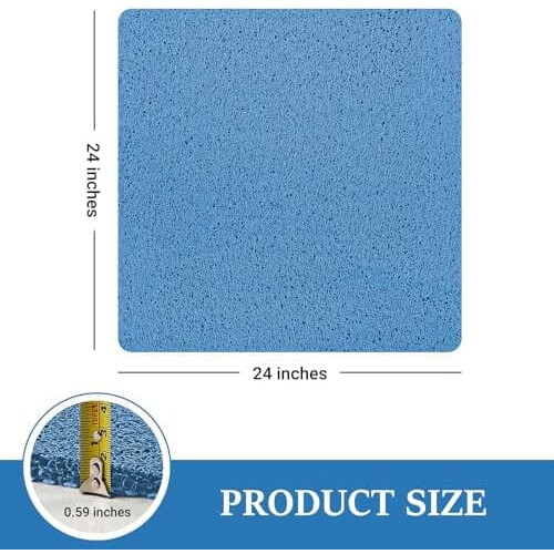 Antislip PVC douchemat 24x24 inch 1