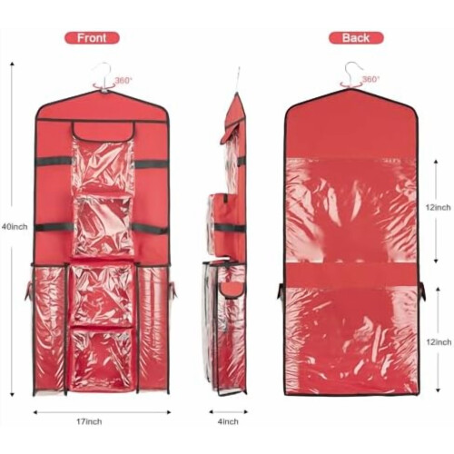 Förvaring av presentpapper, presentpåsehållare, dubbelsidig hängande presentpåseförvaring 1