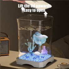 Fish Tank Acrylic Aquarium Home Office Desktop Decorations Ecological Goldfish Tanks Aquariums Accessories A