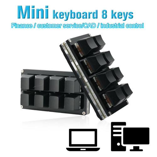Tastatură mecanică cu 8 taste, comandă rapidă USB, programabilă, Linux pentru Windows L1Z4 2