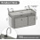 Bedside Hanging Organizer with Metal Frame – Grey 3