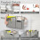 Bedside Hanging Organizer with Metal Frame – Grey 4