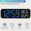 Large Display Digital Alarm Clock with Date, Dimmable & 2