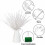 36-Piece Gold Artificial Eucalyptus Stems, 15 in 4