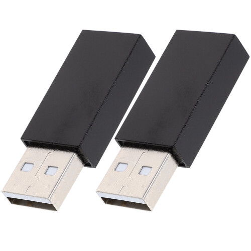 Καλώδιο επέκτασης USB2.0 αρσενικό σε θηλυκό, μαύρο περίβλημα αλουμινίου 2