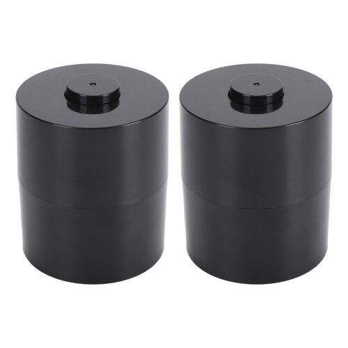 2PCS Nail Glue Storage Jar 8.37.17.1cm Black 2
