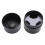 2PCS Nail Glue Storage Jar 8.37.17.1cm Black 15