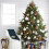 Shatterproof Christmas Ornaments Silver White Glitter 9PCS 4