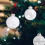 Christmas Ornaments Shatterproof Silver White Glitter 9PCS 8