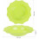 60 τεμάχια μπολ σούπας μιας χρήσης Lime Green 12oz, βαρέως τύπου πλαστικά μπολ για 2