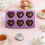 Forma de silicone antiaderente em formato de coração roxo, 29,2 x 17,3 cm (11,5 x 6,8 polegadas). 6