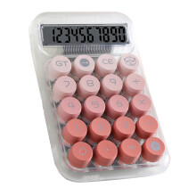 Calculatrice de bureau rose 95x150 mm 3,7x5,9 po AA