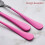 Stainless Steel Flatware Set Purple-Red Black 20-Piece 6
