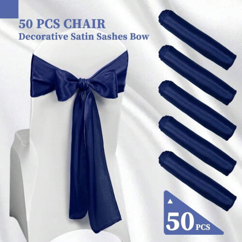 50 Satin Chair Sashes with Bow – Multi-Colour 2