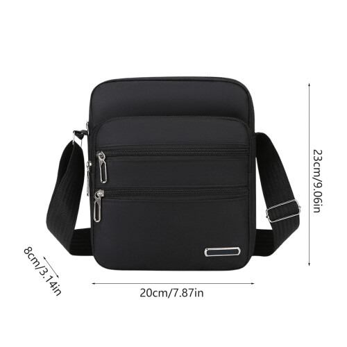 Αδιάβροχη τσάντα Oxford Sling Bag για άνδρες, λεπτή τσάντα πλάτης στο στήθος, μικρή 2