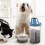 OUNONA 2er-Packung Katzenfutterbehälter, luftdicht, blau, PP, schlankes Design 5