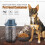 OUNONA 2er-Packung Katzenfutterbehälter, luftdicht, blau, PP, schlankes Design 7