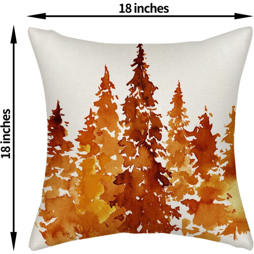 Höstörngott 18x18 Akvarellträddesign Set med 2 1