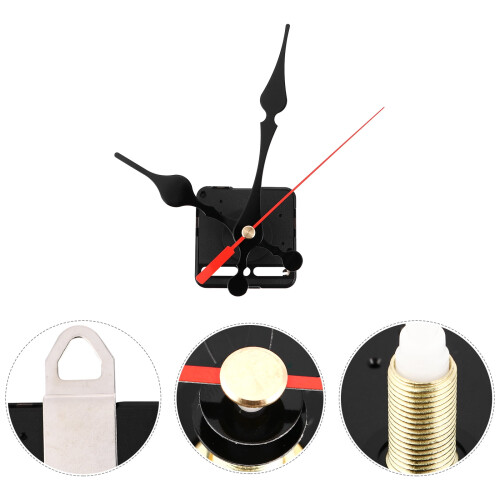 Quartz Clock Movement Kit with Hands Black 2