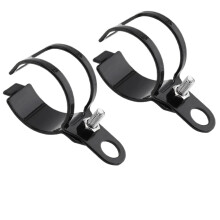 Fog Light Bracket For Motorcycle Turn Signal Mount Fits 30Mm 43Mm Fork Tubes 2 Brackets, Headlight Bracket, Black