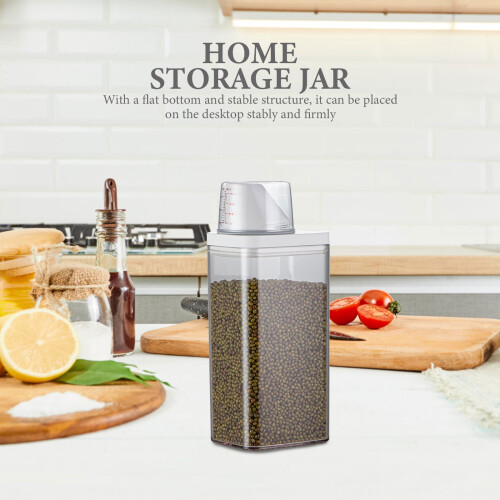 Transparent Airtight Food Storage Jar 1500 ml 1
