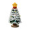 Handmade Crochet Christmas Tree Decoration Small Flocked 3