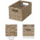 Medium Wicker Storage Basket with Handles, 2-Pack 3