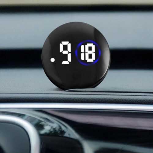 Car Motorcycle Clock Mini Multifunctional Stick-On Digital Watches Clock 1