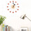 Wall Clock,Stylish & Functional Modern Wall Clock,Versatile Usage Clocks for Living Room,Orange,One Size 4