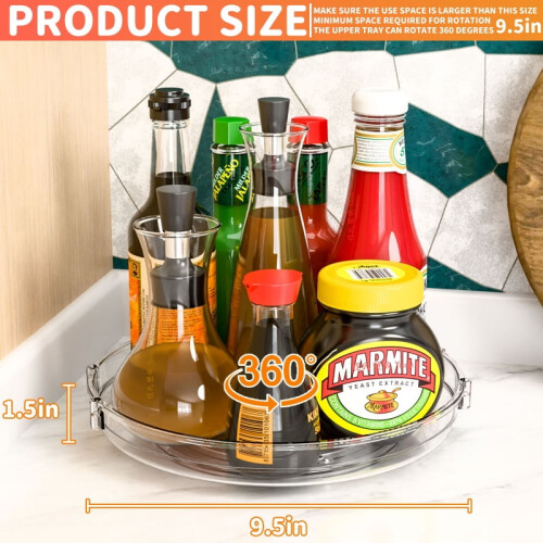 Rotating Storage Rack PET Tray 2-Pack 1