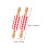 Rolling Pin Red 2Pcs 9.25x1.65in 6