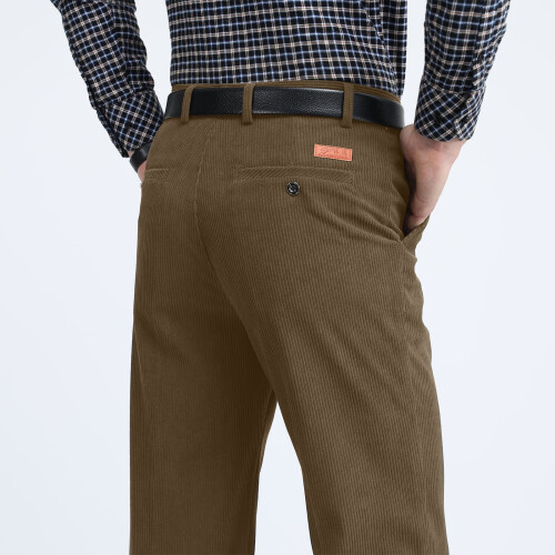 Corduroy herenbroek met hoge taille maat L 2