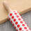 Rolling Pin Red 2Pcs 9.25x1.65in 7