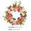 Realistic Dahlia Wreath Plastic Decorative Door Hanging 2