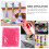 Bolas de espuma - Pacote com 3 mini bolas e miçangas para artesanato (rosa) 5