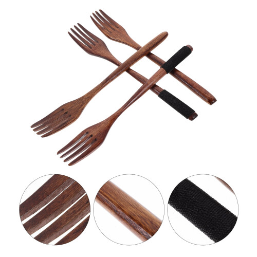 Fork Tableware with Hemp Rope Handle4-Pack 2