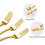 50-pack guldfärgade plastgafflar, kraftiga, 18 cm 3