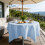Round Polyester Tablecloth 90cm Blue 4