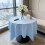 Round Polyester Tablecloth 90cm Blue 5