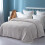 Light Grey Queen Jacquard Flannel Blanket 230x230cm 3