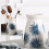 Off-White Ceramic Flower Vase 7" H 4